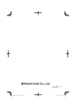 Preview for 36 page of Hitachi Koki Hitachi CJ160V Handling Instructions Manual