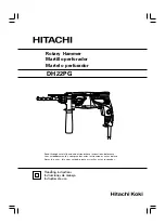 Hitachi Koki Instruction ManualDH 22PG Handling Instructions Manual preview