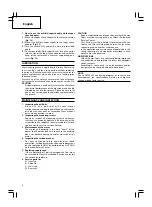 Предварительный просмотр 10 страницы Hitachi Koki Instruction ManualDH 22PG Handling Instructions Manual