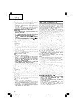 Предварительный просмотр 44 страницы Hitachi Koki N 14DSL Handling Instructions Manual