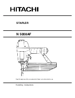 Hitachi Koki N 5008AF Handling Instructions Manual preview