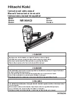 Hitachi Koki NR 90AC3 Instruction And Safety Manual preview