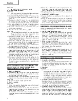 Preview for 8 page of Hitachi Koki P 20SE Handling Instructions Manual