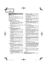 Preview for 8 page of Hitachi Koki P 20ST Handling Instructions Manual