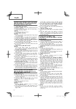 Preview for 10 page of Hitachi Koki P 20ST Handling Instructions Manual