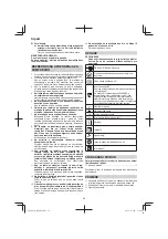 Предварительный просмотр 58 страницы Hitachi Koki RB 40SA Handling Instructions Manual