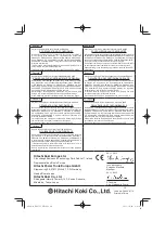 Preview for 40 page of Hitachi Koki RH 650V Handling Instructions Manual