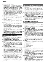 Предварительный просмотр 21 страницы Hitachi Koki SV 12SG Handling Instructions Manual