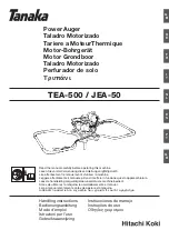 Hitachi Koki Tanaka JEA-50 Handling Instructions Manual preview