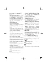 Предварительный просмотр 8 страницы Hitachi Koki Tanaka TCG 22EAB Handling Instructions Manual