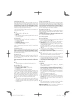 Предварительный просмотр 12 страницы Hitachi Koki Tanaka TCG 22EAB Handling Instructions Manual