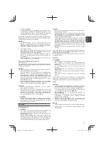 Предварительный просмотр 19 страницы Hitachi Koki Tanaka TCG 22EAB Handling Instructions Manual