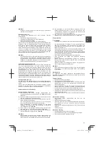 Предварительный просмотр 21 страницы Hitachi Koki Tanaka TCG 22EAB Handling Instructions Manual