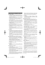 Предварительный просмотр 24 страницы Hitachi Koki Tanaka TCG 22EAB Handling Instructions Manual