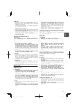 Предварительный просмотр 27 страницы Hitachi Koki Tanaka TCG 22EAB Handling Instructions Manual