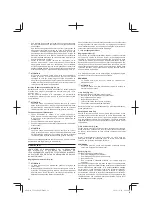 Предварительный просмотр 28 страницы Hitachi Koki Tanaka TCG 22EAB Handling Instructions Manual