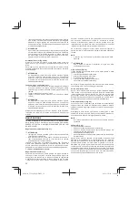 Предварительный просмотр 36 страницы Hitachi Koki Tanaka TCG 22EAB Handling Instructions Manual