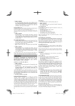 Предварительный просмотр 44 страницы Hitachi Koki Tanaka TCG 22EAB Handling Instructions Manual