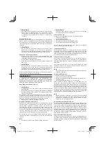 Предварительный просмотр 60 страницы Hitachi Koki Tanaka TCG 22EAB Handling Instructions Manual