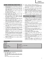 Предварительный просмотр 5 страницы Hitachi Koki UC 14YF2 Handling Instructions Manual