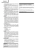 Preview for 11 page of Hitachi Koki VTP-18 Handling Instructions Manual