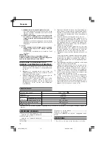 Preview for 20 page of Hitachi Koki W 4YD Handling Instructions Manual