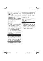 Preview for 23 page of Hitachi Koki W 4YD Handling Instructions Manual