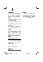 Предварительный просмотр 22 страницы Hitachi Koki WH 10DFL Handling Instructions Manual