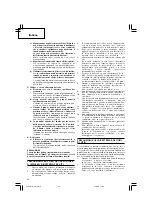 Предварительный просмотр 24 страницы Hitachi Koki WH 10DFL Handling Instructions Manual