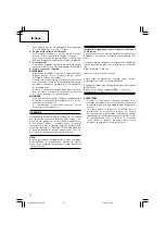 Предварительный просмотр 28 страницы Hitachi Koki WH 10DFL Handling Instructions Manual