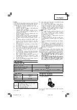 Предварительный просмотр 43 страницы Hitachi Koki WH 10DFL Handling Instructions Manual