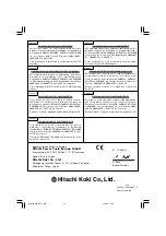 Предварительный просмотр 52 страницы Hitachi Koki WH 10DFL Handling Instructions Manual