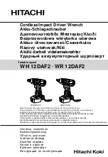 Предварительный просмотр 2 страницы Hitachi Koki WH 12DAF2 Handling Instructions Manual