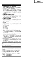 Предварительный просмотр 16 страницы Hitachi Koki WH 12DAF2 Handling Instructions Manual