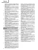 Предварительный просмотр 20 страницы Hitachi Koki WH 12DMR Handling Instructions Manual