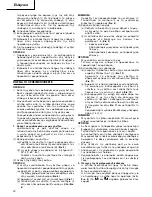 Предварительный просмотр 24 страницы Hitachi Koki WH 12DMR Handling Instructions Manual