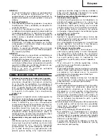 Предварительный просмотр 25 страницы Hitachi Koki WH 12DMR Handling Instructions Manual