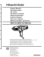 Hitachi Koki WH 14 Handling Instructions Manual preview