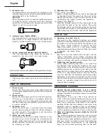 Preview for 7 page of Hitachi Koki WH 14 Handling Instructions Manual