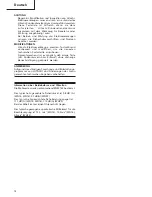 Preview for 15 page of Hitachi Koki WH 14 Handling Instructions Manual