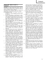 Preview for 40 page of Hitachi Koki WH 14 Handling Instructions Manual