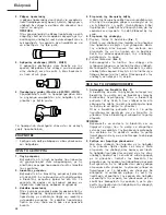 Preview for 49 page of Hitachi Koki WH 14 Handling Instructions Manual