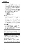 Preview for 51 page of Hitachi Koki WH 14 Handling Instructions Manual