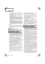 Preview for 8 page of Hitachi Koki WH 14DBAL2 Handling Instructions Manual