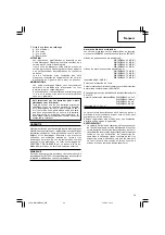 Предварительный просмотр 35 страницы Hitachi Koki WH 14DBAL2 Handling Instructions Manual