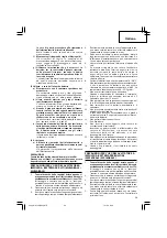 Предварительный просмотр 37 страницы Hitachi Koki WH 14DBAL2 Handling Instructions Manual