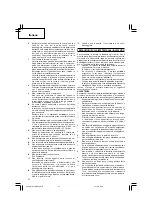 Предварительный просмотр 38 страницы Hitachi Koki WH 14DBAL2 Handling Instructions Manual