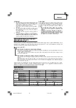 Предварительный просмотр 39 страницы Hitachi Koki WH 14DBAL2 Handling Instructions Manual