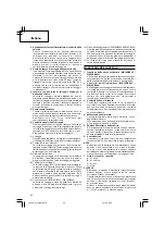 Preview for 44 page of Hitachi Koki WH 14DBAL2 Handling Instructions Manual