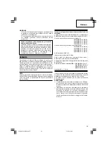 Preview for 45 page of Hitachi Koki WH 14DBAL2 Handling Instructions Manual